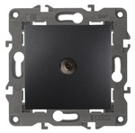 14-3101-05 ЭРА Розетка TV одиночная, IP20, Эра Elegance, антрацит, 1шт