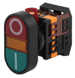 Кнопка ЭРА BBD10-APBB-K51E APВВ-22N I-O d22мм неон 240В 1з+1р, 1шт