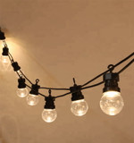 Уличная гирлянда Лофт 10м, черный каучук, 20 прозрачных ламп х 5 LED, влагостойкая IP44, 1шт