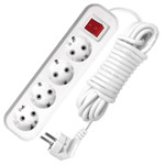 Удлинитель 4х7м с заземл. 10А IP20 S-304 ПВС 3х1 с выкл. UNIVersal 9631992, 1шт