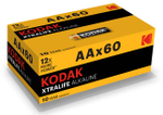 Батарейки Kodak LR6-60 (4S) colour box XTRALIFE Alkaline [KAA-60], 60шт