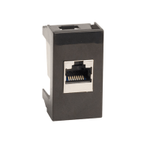 Розетка компьютерная 1-м 1мод. Viva RJ45 кат.5E черн. DKC 45238, 1шт