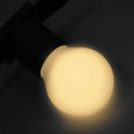 Лампа шар e27 5 LED Ø45мм - ТЕПЛЫЙ БЕЛЫЙ, 1шт