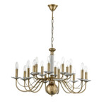 8033⁄16 CLASSI LN24 медь, металл/стекло Люстра подвесная Е14 16*40W 220V INCANTO, 1шт