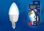 Led-c37 7w/4000k/e14/fr/dim plp01wh лампа светодиодная, диммируемая. форма «свеча», матовая. серия яркая. белый свет (4000K). Картон. ТМ Uniel., 1шт