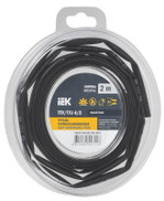 Трубка термоусадочная ТТУ нг-LS 4⁄2 черн. (уп.2м) IEK UDR12-004-002-002-K02-T, 1УП.2 м