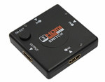 Переключатель гнездо HDMI на 3 гнезда HDMI, без питания, пластик REXANT, 1шт
