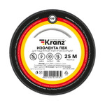 Изолента ПВХ 0,13х19 мм, 25 м, черная KRANZ, 5шт