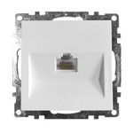 Розетка компьютерная 1-местная RJ-45 (механизм), серия Катрин, GLS00-7107-01, белый, 1шт