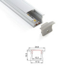 Встраиваемый алюминиевый профиль ALP-15 [25x14.3mm], 2м