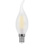 Лампа светодиодная, (9W) 230V E14 4000K матовая, LB-74, 1шт