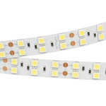 Светодиодная лента RT 2-5000 24V 2x2 (5060, 600 LED, LUX) (теплый белый 3000K), 5м