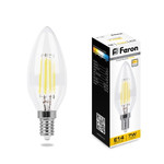 Лампа светодиодная, (7W) 230V E14 2700K, LB-166, 1шт