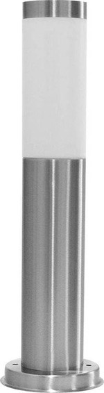 Светильник садово-парковый DH022-450, Техно столб, 18W E27 230V, серебро, 1шт