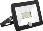 Светодиодный прожектор Saffit с встроенным датчиком SFL80-50 IP65 50W 6400K черный, 1шт