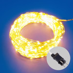 Uld-s5000-500/dta/rc warm white ip44 dew гирлянда светодиодная “роса”, 50м. 500 светодиодов. теплый белый свет. пульт ду (в/к). Провод прозрачный. ТМ Uniel, 1шт