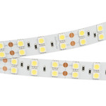 Светодиодная лента RT 2-5000 24V 2x2 (5060, 600 LED, LUX) (белый 6000K), 5м