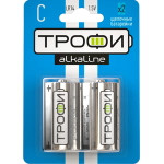Батарейки Трофи LR14-2BL ENERGY POWER Alkaline, 2шт