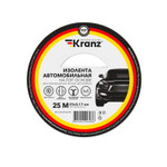 Изолента автомобильная KRANZ полиэстер, 0.17х25 мм, 25 м, 1шт