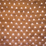 Гирлянда Сеть 1,5х1,5м, прозрачный ПВХ, 150 LED Белые, 1шт