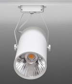 Трековый светодиодный светильник Track-54 (220V, белый корпус, 30W, однофазный) (теплый белый 3000K), 1шт