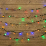 Гирлянда Твинкл Лайт 15 м, темно-зеленый ПВХ, 120 LED, цвет мультиколор, 1шт