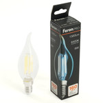 Лампа светодиодная, 1320LM 8W 175-265V E14 6400K C35T прозрачная, LB-1218, 1шт