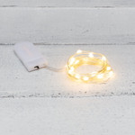 Гирлянда Роса с крупными каплями 2 м, 20 LED, теплое белое свечение, 2хCR2032 в комплекте NEON-NIGHT, 1шт