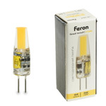 Лампа светодиодная, (3W) 12V G4 2700K JC, LB-424, 1шт