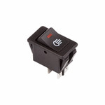 Выключатель клавишный 12V 35А (4с) ON-OFF с красной LED подсветкой (ASW-17D) REXANT, 10шт