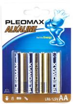 Алкалиновая батарейка Pleomax LR6-4BL, 4шт
