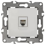 12-3105-01 ЭРА Розетка телефонная RJ11, IP20, Эра12, белый, 1шт
