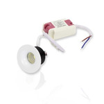 Светодиодный светильник Spotlight AR-WR-3W (3W, 220V, круг, корпус белый) (белый 6000K), 1шт