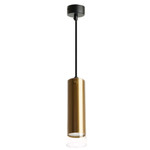 Светильник потолочный на подвесе MR16 35W, 230V, золото, черный,  D55*H200 ML1898, 1шт