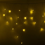 Гирлянда светодиодная Бахрома (Айсикл), 4,8х0,6м, 176 LED ЖЕЛТЫЙ, прозрачный ПВХ, IP65, постоянное свечение, 230В NEON-NIGHT (нужен шнур питания 303-500-1), 1шт