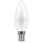Лампа светодиодная, (9W) 230V E14 4000K матовая, LB-73, 1шт