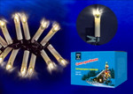 Uld-s0600-030/sga warm white ip20 candles гирлянда светодиодная «свечки», 6м. 30 светодиодов. теплый белый свет. постоянное свечение. провод зеленый. тм uniel, 1шт