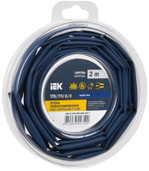 Трубка термоусадочная ТТУ нг-LS 6⁄3 син. (уп.2м) IEK UDR12-006-003-002-K07-T, 1УП.2 м