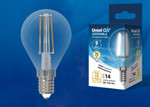 Led-g45-9w/4000k/e14/cl/dim gla01tr лампа светодиодная диммируемая. форма “шар”, прозрачная. серия air. белый свет (4000K). Картон. ТМ Uniel., 1шт