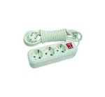Удлинитель 3х5м с заземл. 16А IP20 с выкл. пластик. Makel MGP214, 1шт
