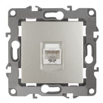 12-3107-15 ЭРА Розетка информационная RJ45, IP20, Эра12, перламутр, 1шт