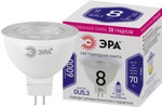 Лампочка светодиодная ЭРА STD LED Lense MR16-8W-860-GU5.3 GU5.3 8Вт линзованная софит холодный белый свет, 1шт