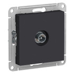 Розетка телевизионная оконечная TV AtlasDesign 1дБ механизм карбон SE ATN001091, 1шт