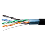 Кабель витая пара F/UTP кат.5E 4х2х0.51 solid Cu PE Out Premium (м) SUPRLAN 01-1010-4, 1м