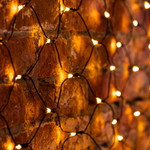 Гирлянда Сеть 2х1,5м, черный ПВХ, 288 LED ТЕПЛЫЙ БЕЛЫЙ (шнур питания в комплекте), 1шт