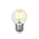 Led-g45-7,5w/nw/e27/cl gla01tr лампа светодиодная. форма “шар”, прозрачная. серия air. белый свет (4000K). Картон. ТМ Uniel, 1шт