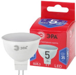 Лампочка светодиодная ЭРА RED LINE LED MR16-5W-865-GU5.3 R GU5.3 5 Вт софит холодный дневной свет, 1шт