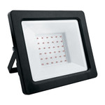 Прожектор светодиодный, 2835 SMD, 50W красный AC220V/50Hz IP65,  в черном компактном корпусе, LL-905, 1шт