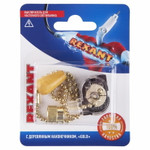 Выключатель для настенного светильника REXANT c деревянным наконечником, золотой, 1 шт., 10шт
