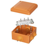 Коробка ответвительная FS 100х100х50мм 5р 450В 10А 6кв.мм с каб. вводами и клеммн. IP55 пластик. DKC FSB11506, 1шт